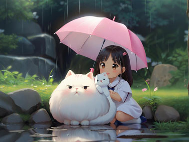 唉,今天又下雨了。